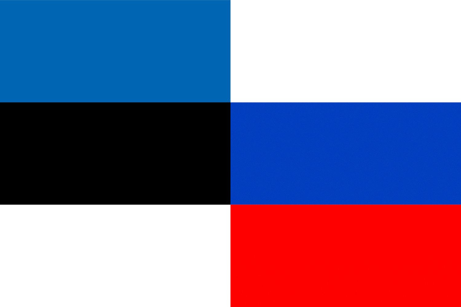 Estonian Flag vs Russian Flag Flags Estonian Flag vs Russian Flag