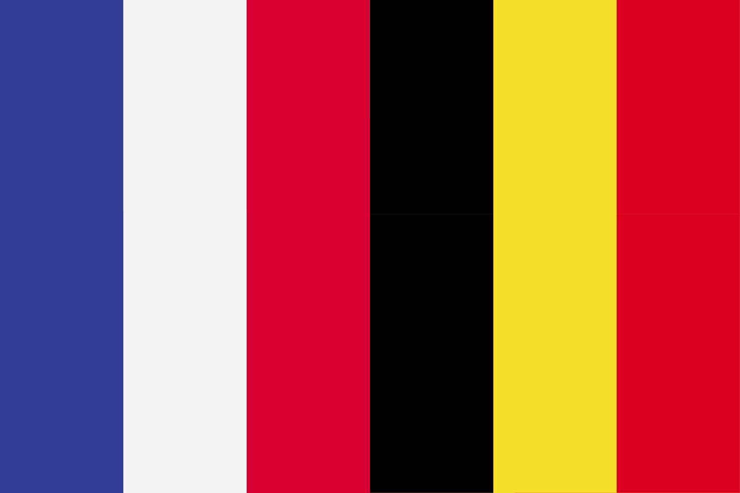 French Flag vs Belgian Flag 1 Flags French Flag vs Belgian Flag