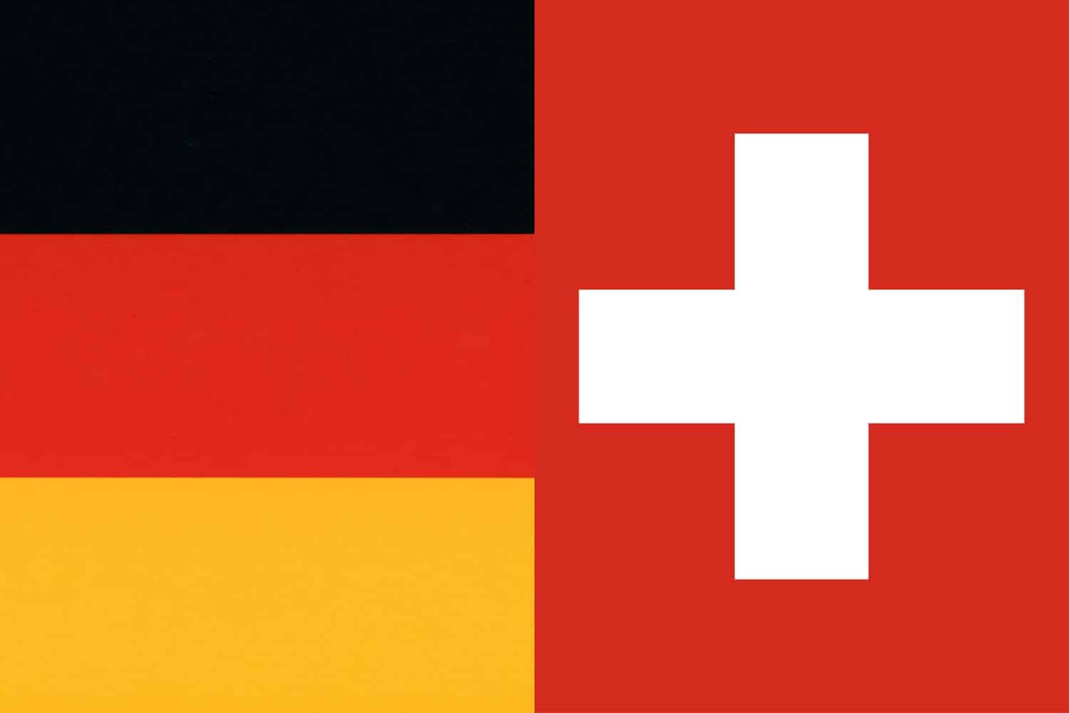 German Flag vs Swiss Flag Flags German Flag vs Swiss Flag