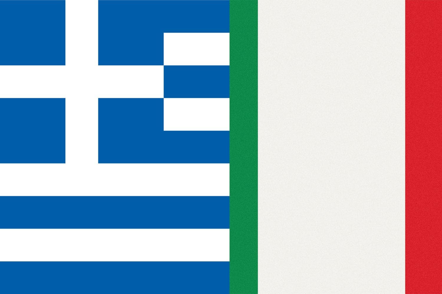 Greek Flag vs Italian Flag Flags Greek Flag vs Italian Flag