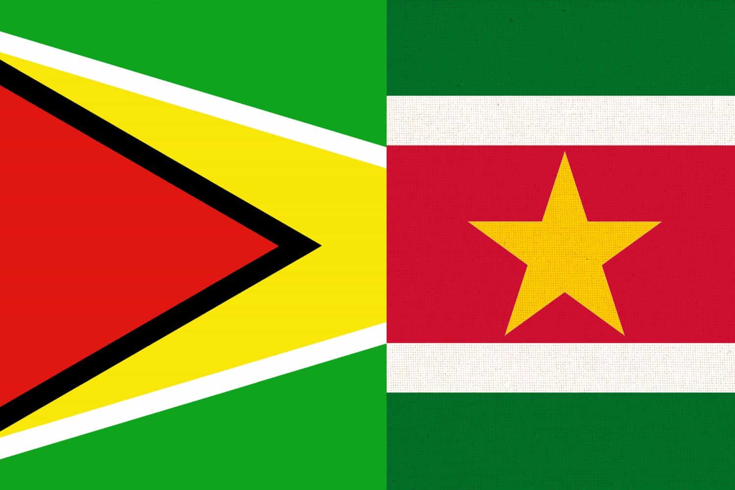 Guyanese Flag vs Surinamese Flag Flags Guyanese Flag vs Surinamese Flag