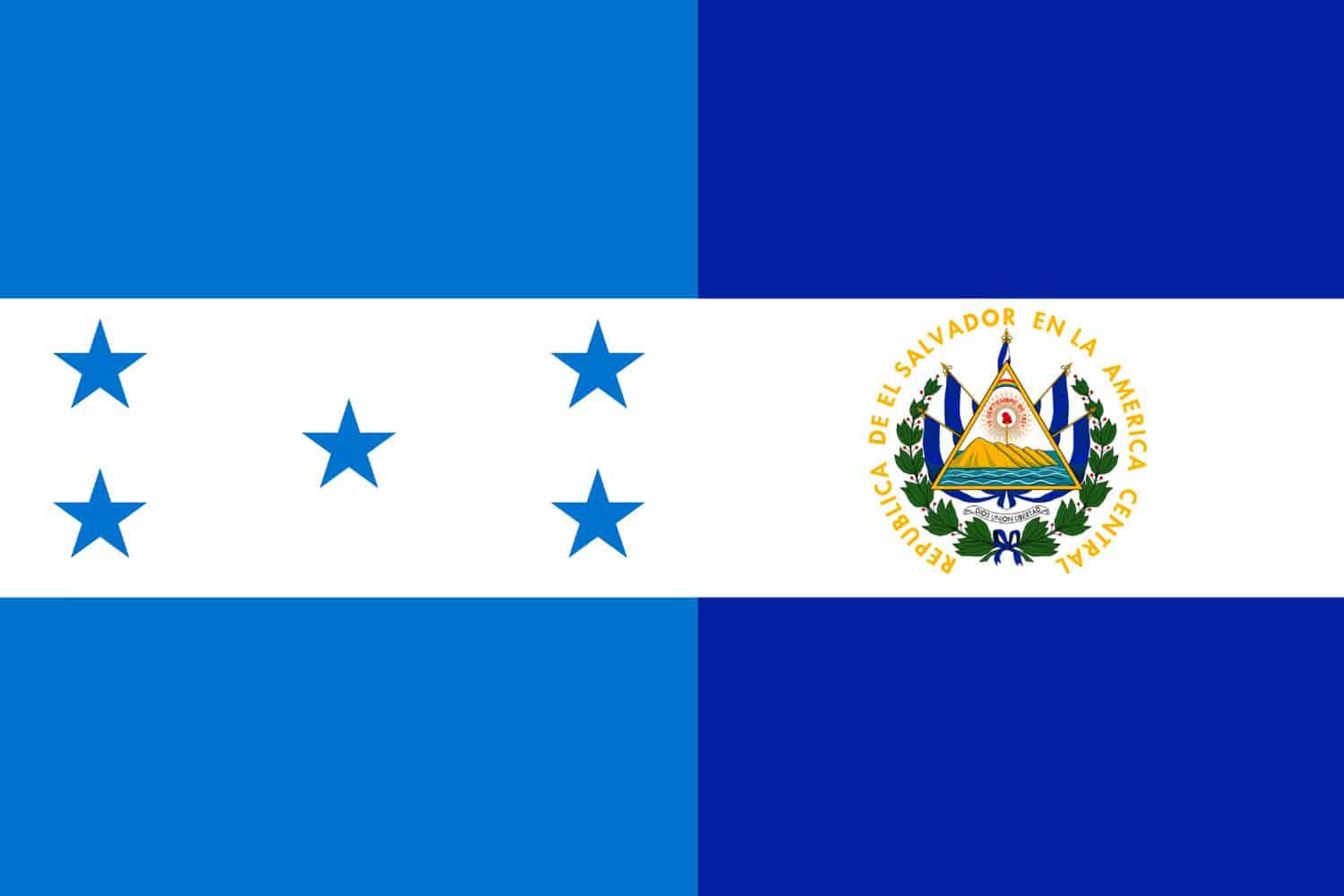 Honduran Flag vs Salvadoran Flag Flags Honduran Flag vs Salvadoran Flag
