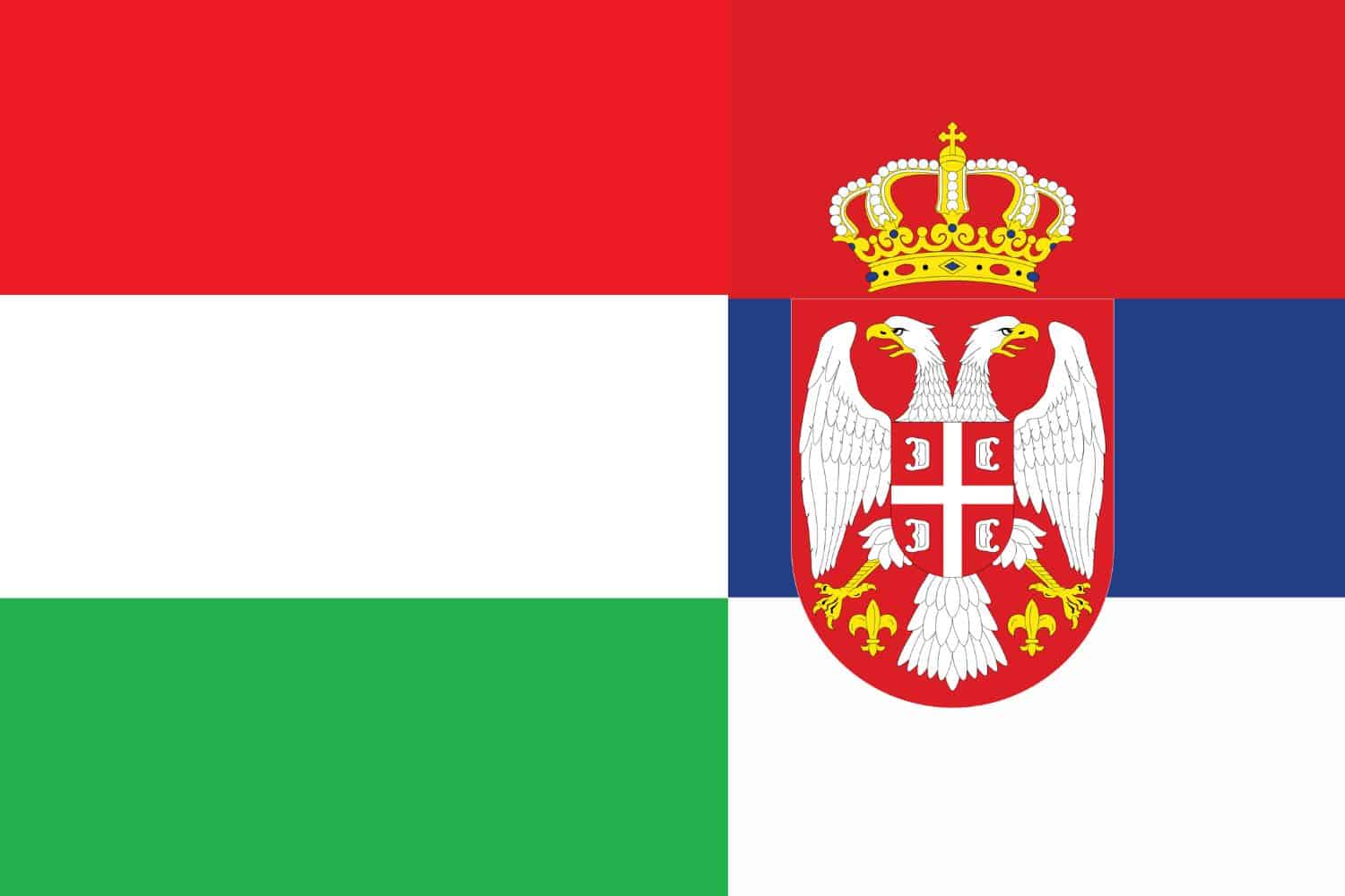 Hungarian Flag vs Serbian Flag Flags Hungarian Flag vs Serbian Flag