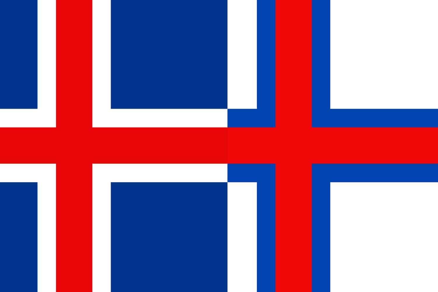 Icelandic Flag vs Faroese Flag Flags Icelandic Flag vs Faroese Flag