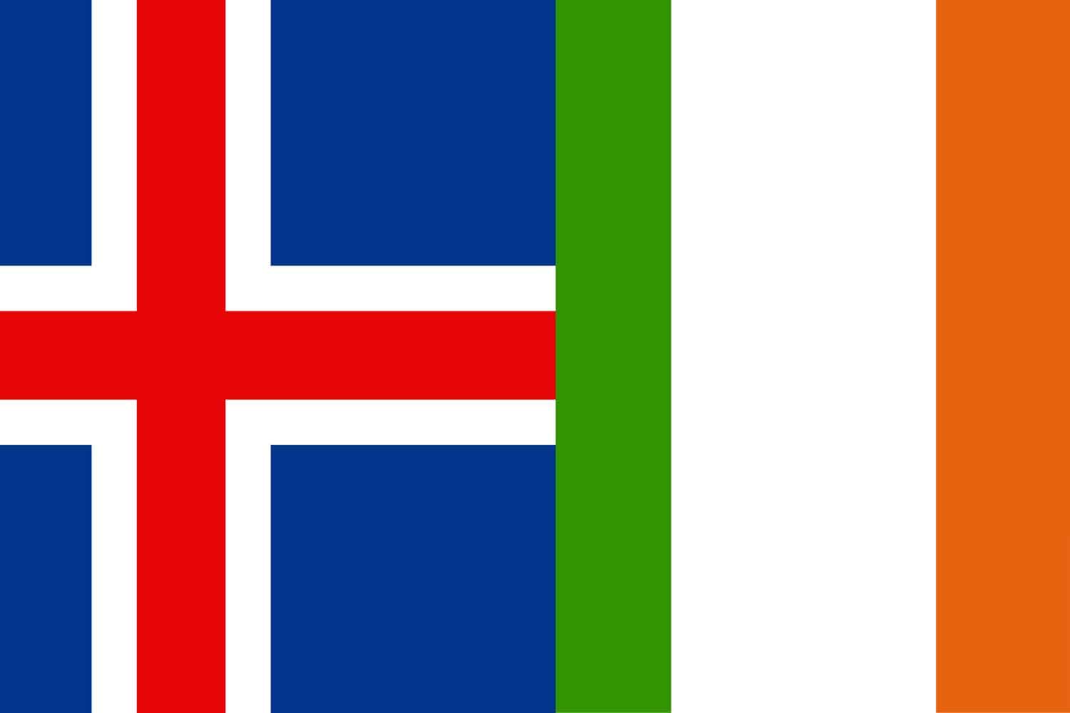 Icelandic Flag vs Irish Flag Flags Icelandic Flag vs Irish Flag