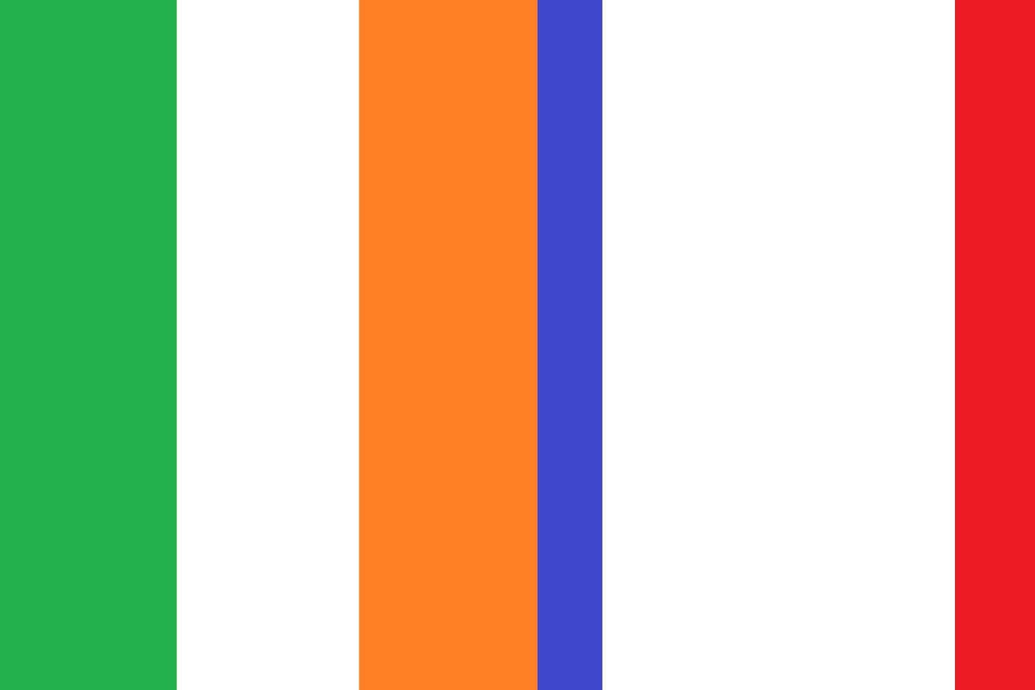Irish Flag vs French Flag Flags Irish Flag vs French Flag