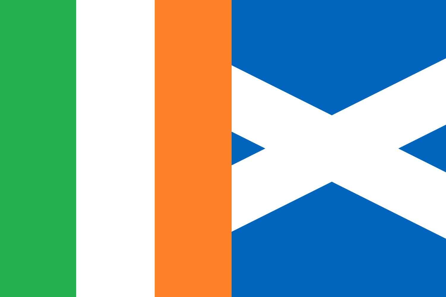 Irish Flag vs Scottish Flag Flags Irish Flag vs Scottish Flag