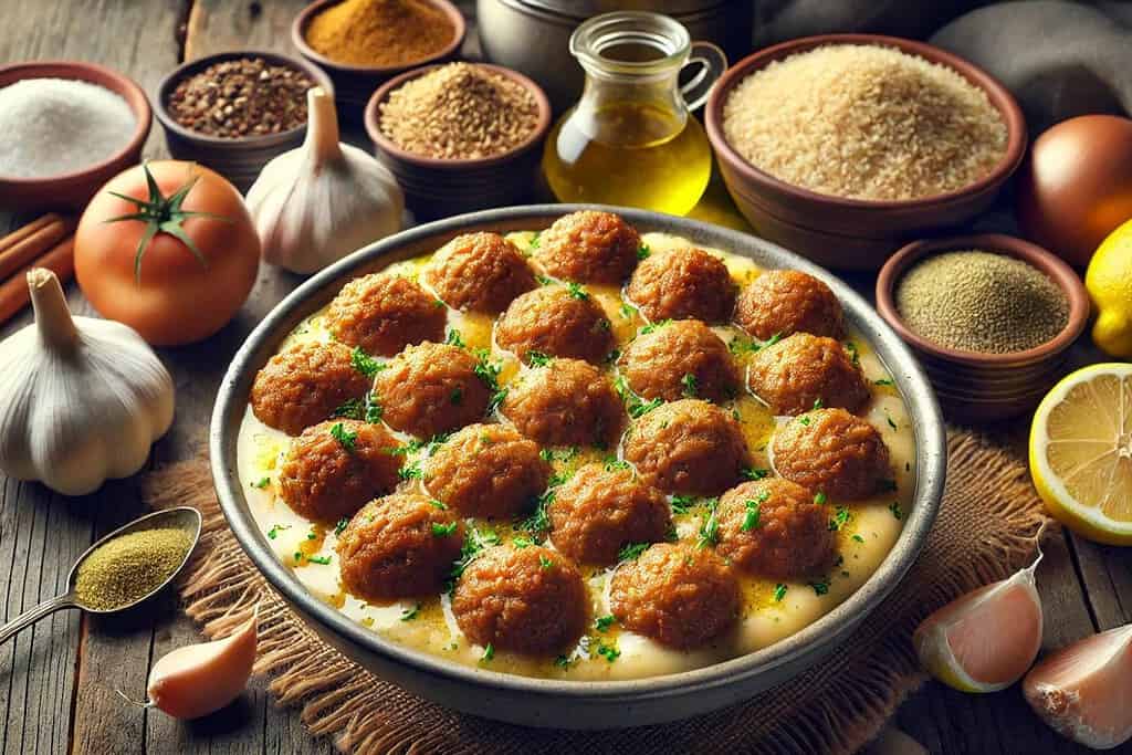 Kibbeh Arnabieh with Tangy Sauce Syria, Recipes Kibbeh Arnabieh with Tangy Sauce