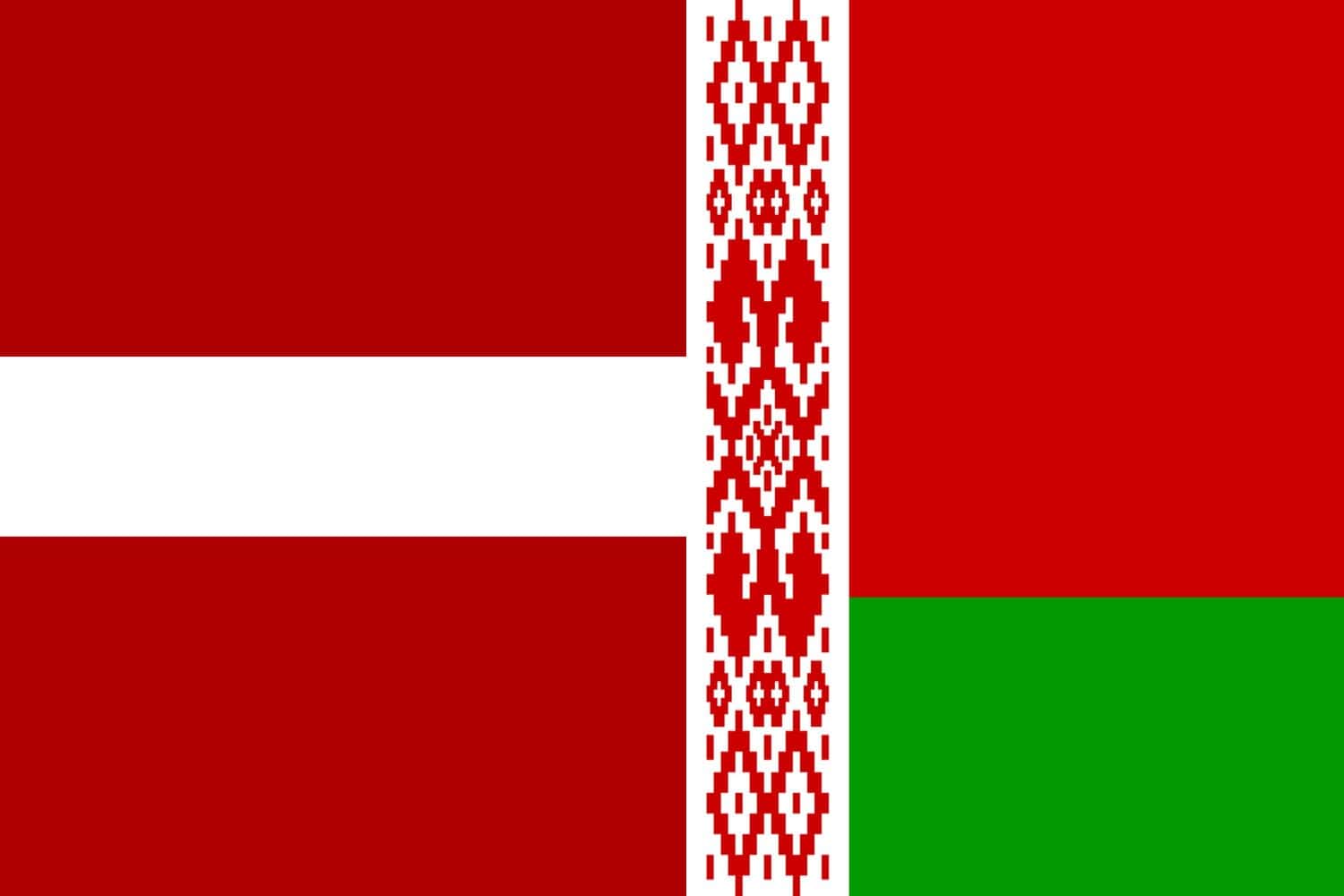 Latvian Flag vs Belarusian Flag Flags Latvian Flag vs Belarusian Flag