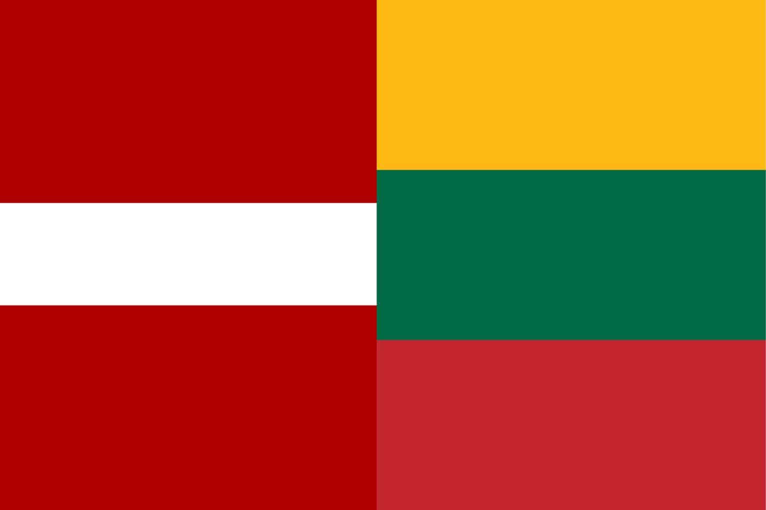 Latvian Flag vs Lithuanian Flag Flags Latvian Flag vs Lithuanian Flag