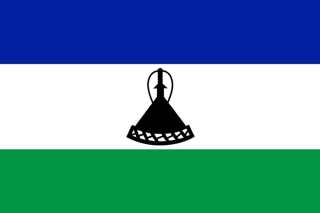 Lesotho Flag Flags Lesotho Flag