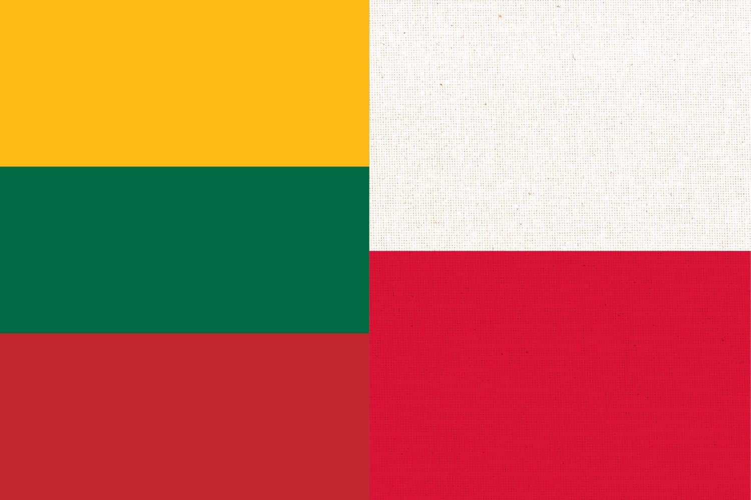 Lithuanian Flag vs Polish Flag Flags Lithuanian Flag vs Polish Flag