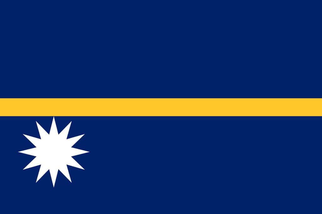 Nauru Flag Flags Nauru Flag