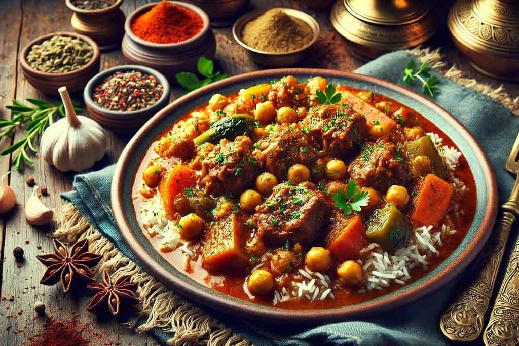 Afghan Mastava with Chickpeas Afghanistan, Recipes Afghan Mastava with Chickpeas