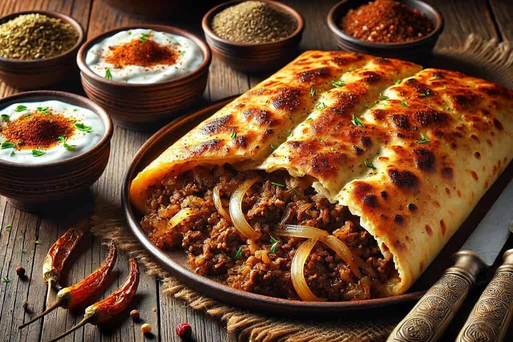 Beef and Onion Afghan Bolani Afghanistan, Recipes Beef and Onion Afghan Bolani