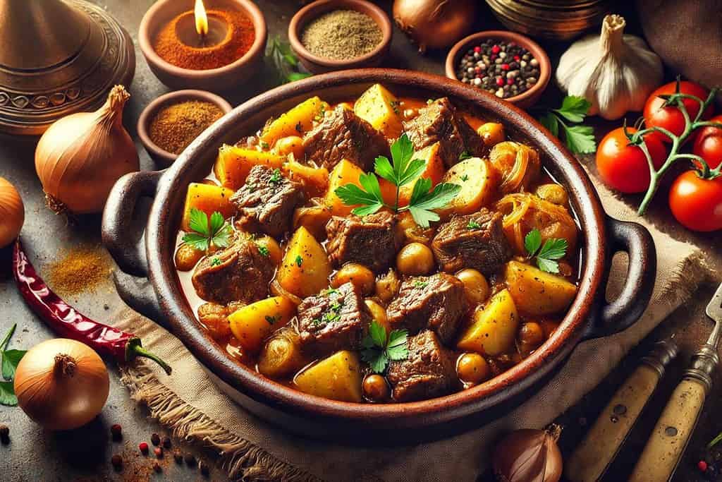 Beef and Potato Tagine Algeria, Recipes Beef and Potato Tagine