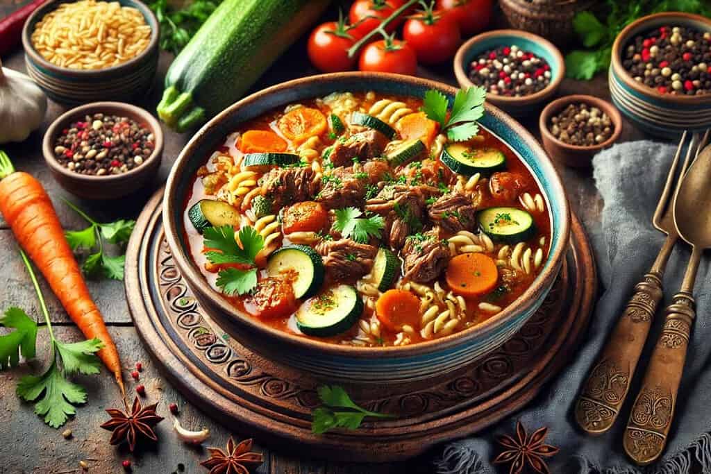 Chorba Lsan Tair Birds Tongue Soup Algeria, Recipes Chorba Lsan Tair (Bird’s Tongue Soup)