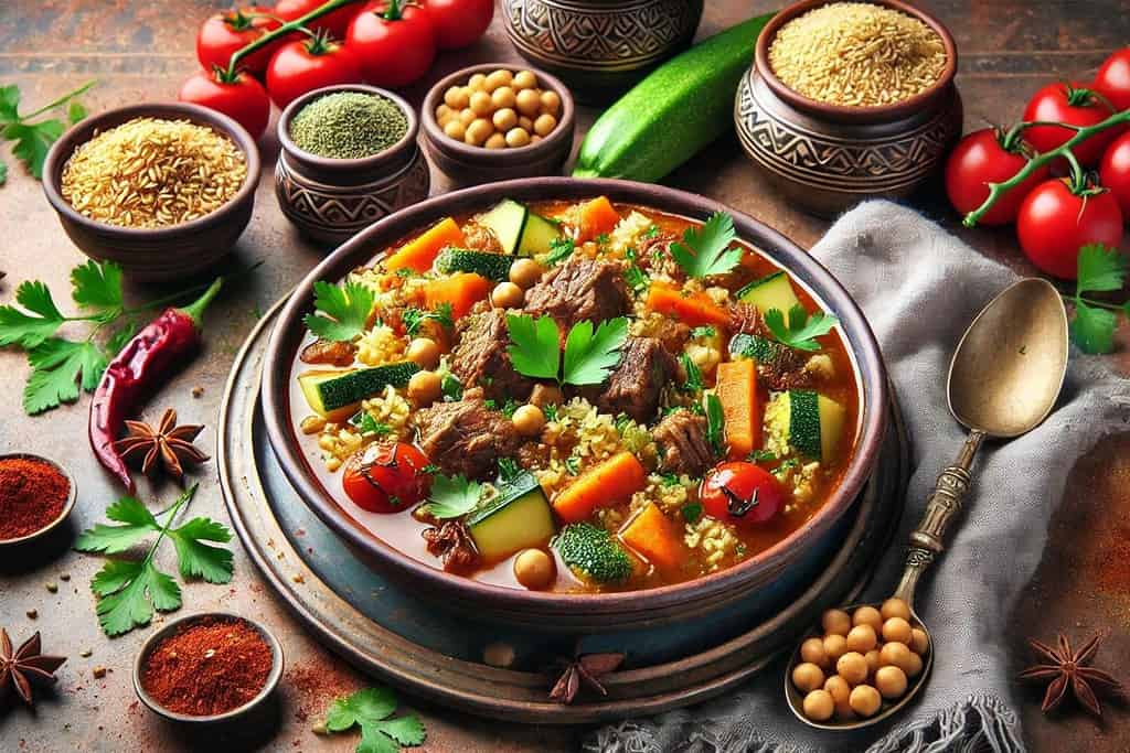 Classic Algerian Chorba Frik Algeria, Recipes Classic Algerian Chorba Frik