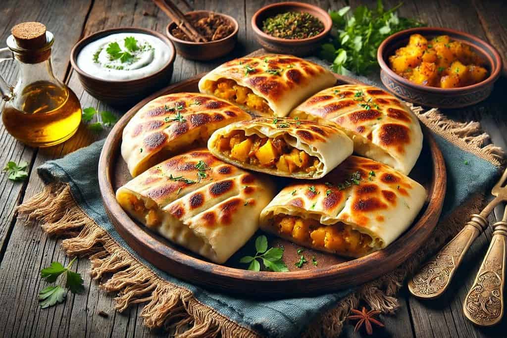 Classic Potato Afghan Bolani Afghanistan, Recipes Classic Potato Afghan Bolani