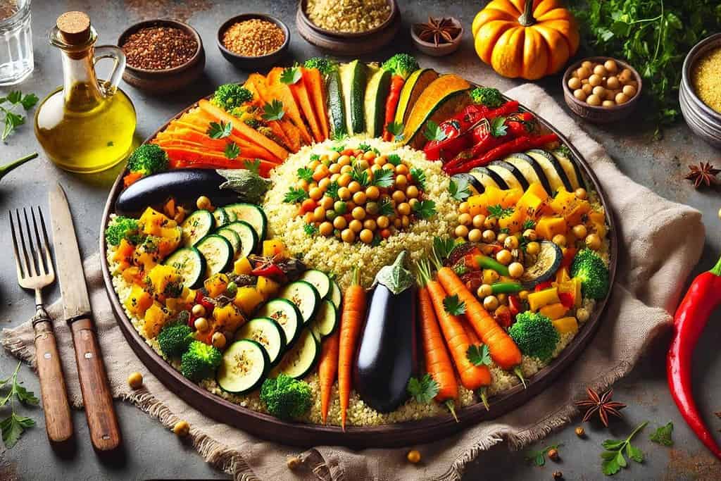 Couscous with Seven Vegetables Algeria, Recipes Couscous with Seven Vegetables