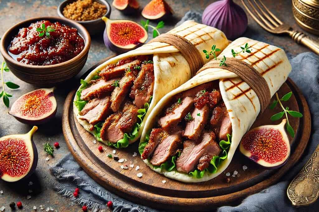 Duck Shawarma with Fig Chutney Syria, Recipes Duck Shawarma with Fig Chutney
