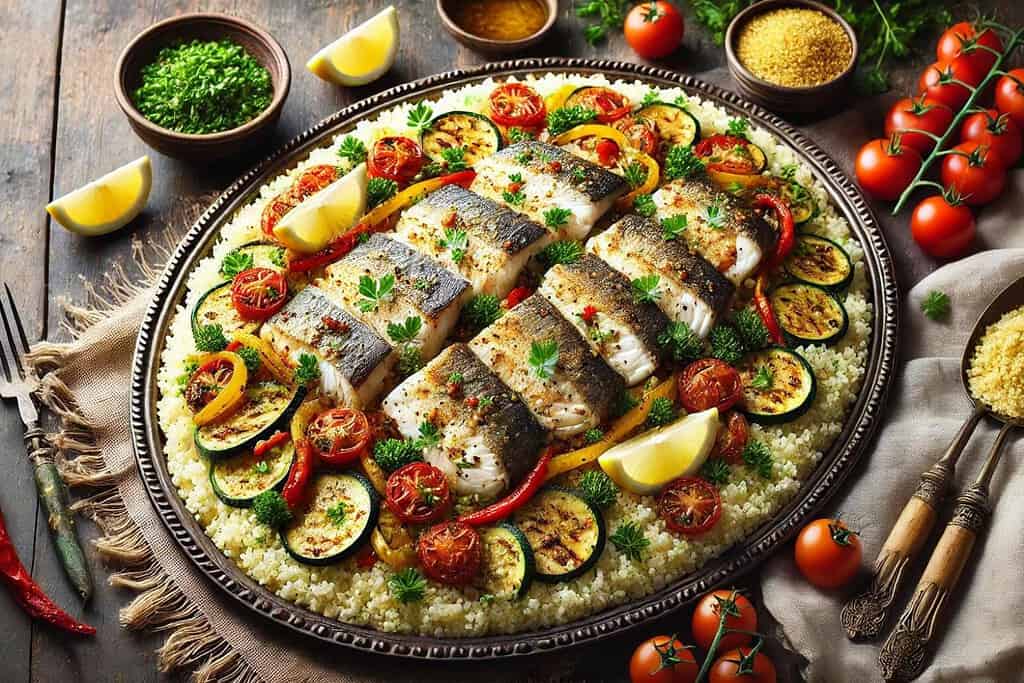 Fish Couscous Algeria, Recipes Fish Couscous