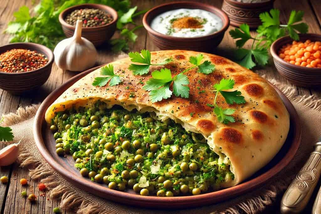 Green Lentil and Herb Afghan Bolani Afghanistan, Recipes Green Lentil and Herb Afghan Bolani