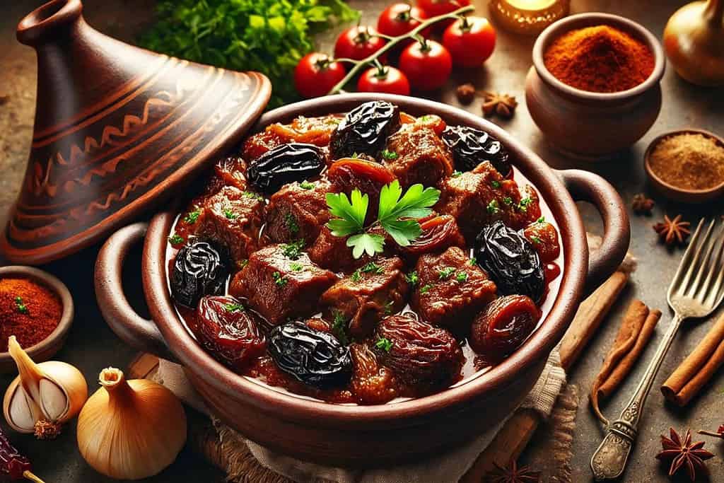 Lamb and Prune Tagine Algeria, Recipes Lamb and Prune Tagine