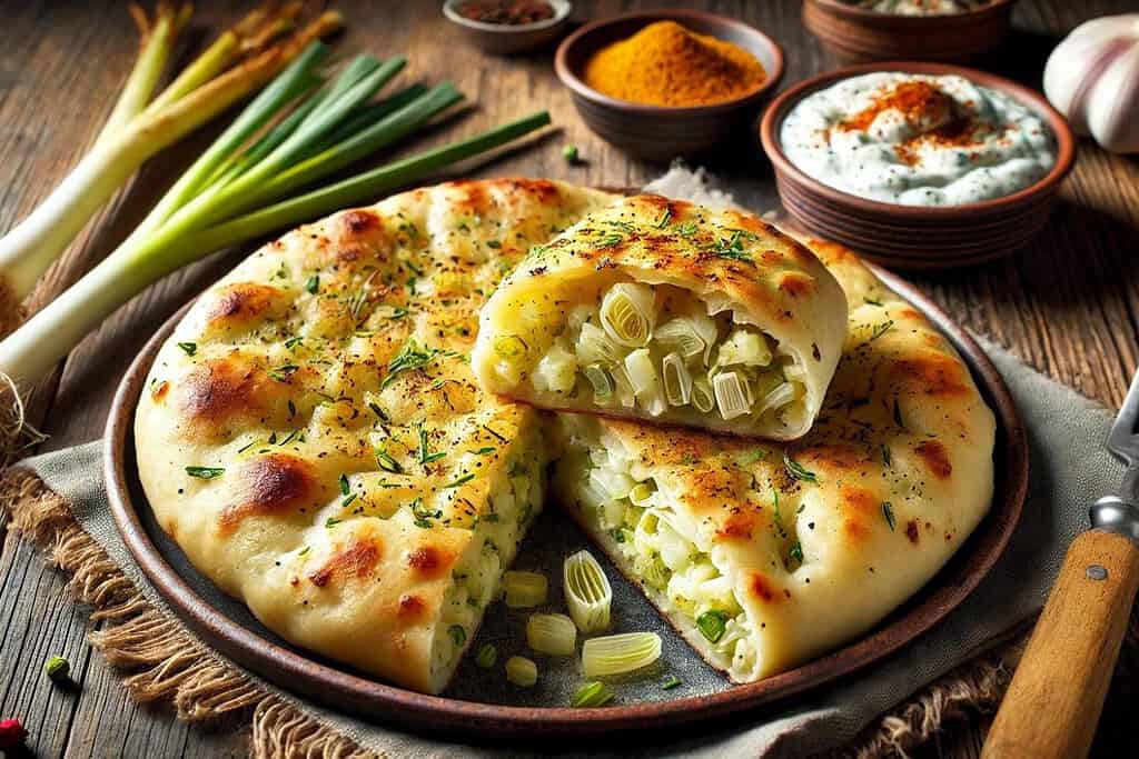 Leek and Potato Afghan Bolani Afghanistan, Recipes Leek and Potato Afghan Bolani
