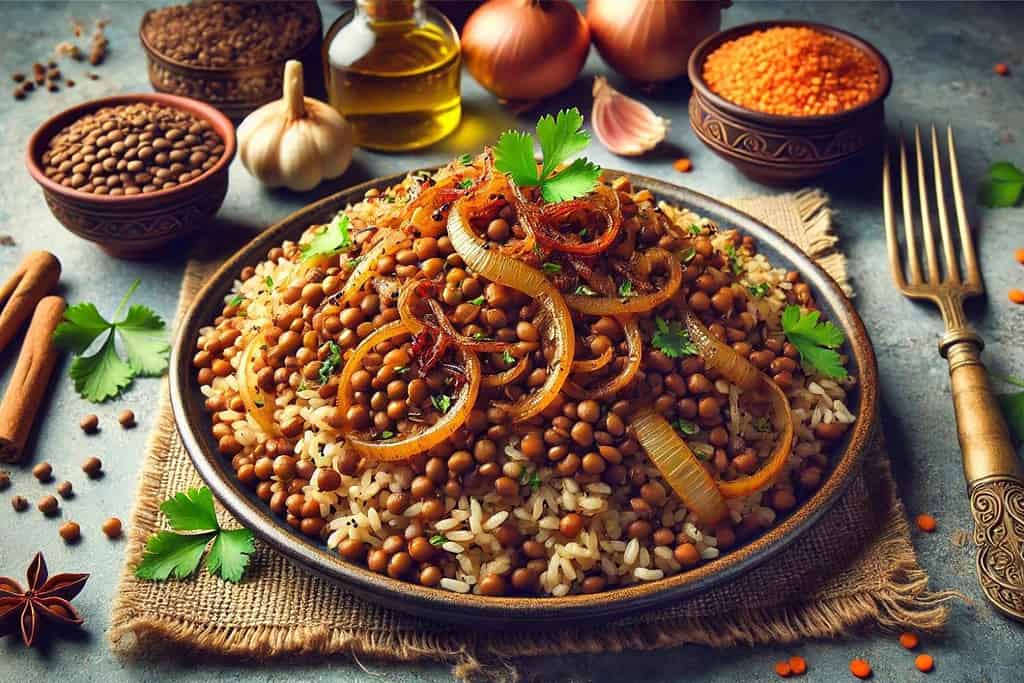 Mujaddara with Brown Rice Iraq, Recipes Mujaddara with Brown Rice
