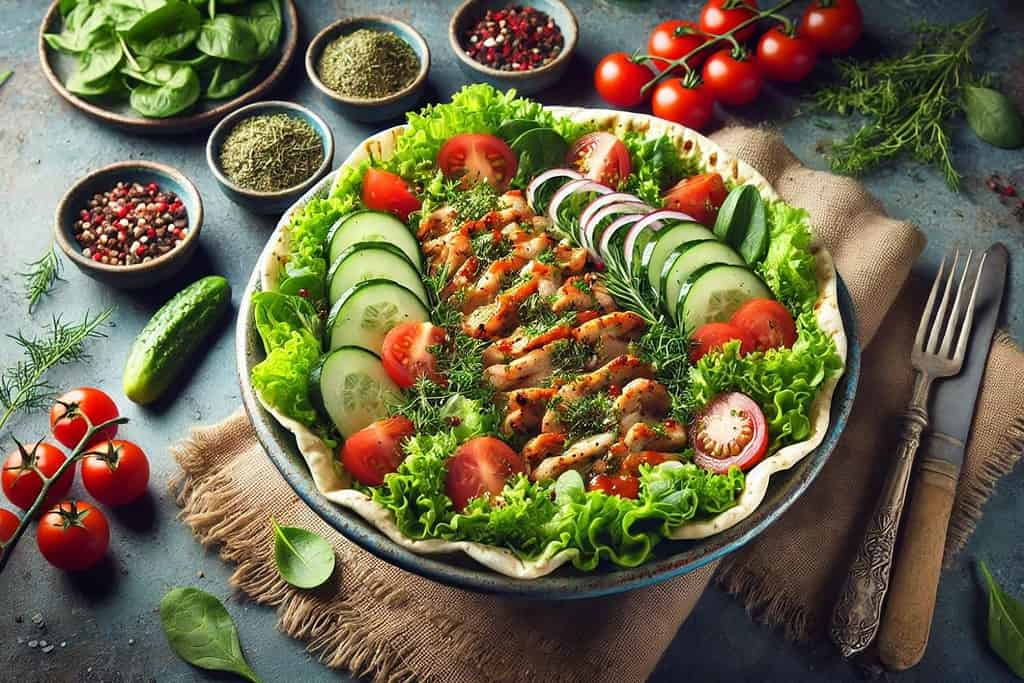 Shawarma Salad Bowl Syria, Recipes Shawarma Salad Bowl