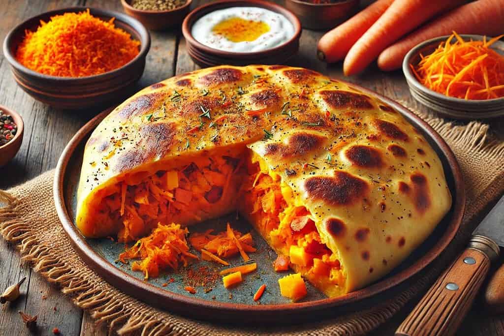 Sweet Potato and Carrot Afghan Bolani Afghanistan, Recipes Sweet Potato and Carrot Afghan Bolani