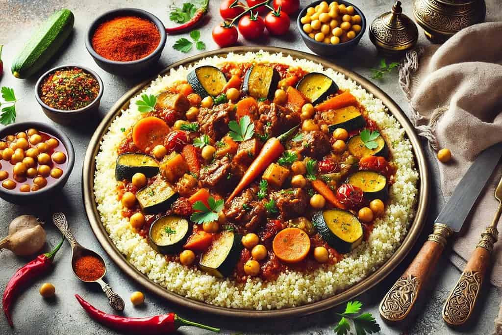 Traditional Algerian Couscous Algeria, Recipes Traditional Algerian Couscous