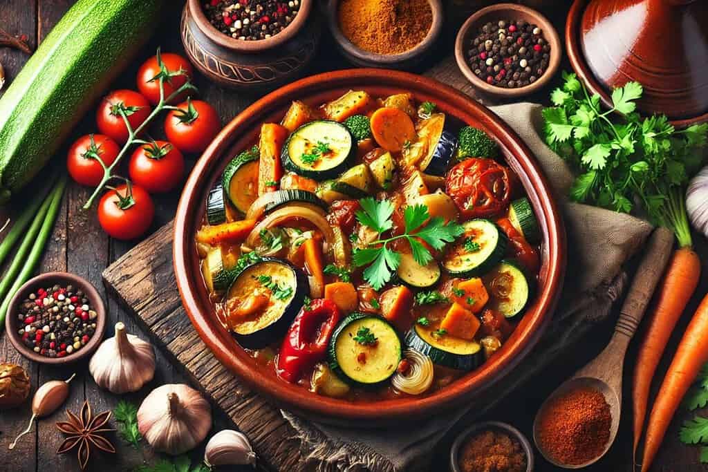 Vegetable Tagine Algeria, Recipes Vegetable Tagine