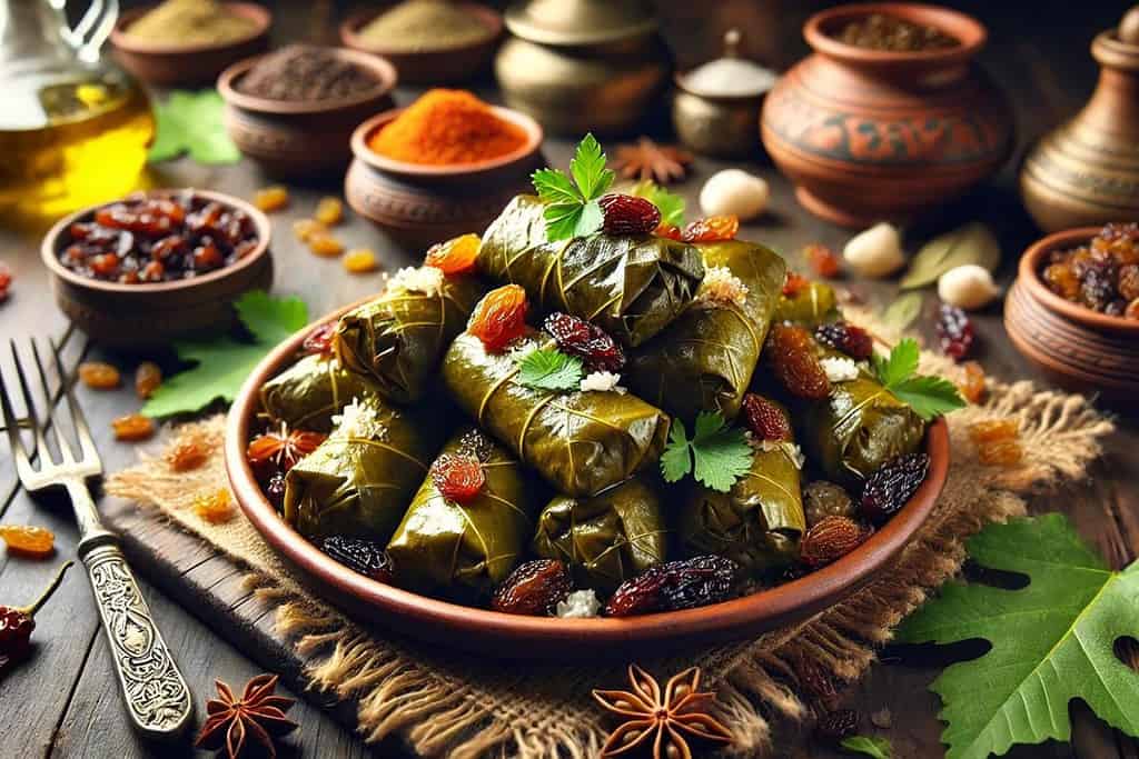Syrian Yalanji with Raisins Syria, Recipes Syrian Yalanji with Raisins