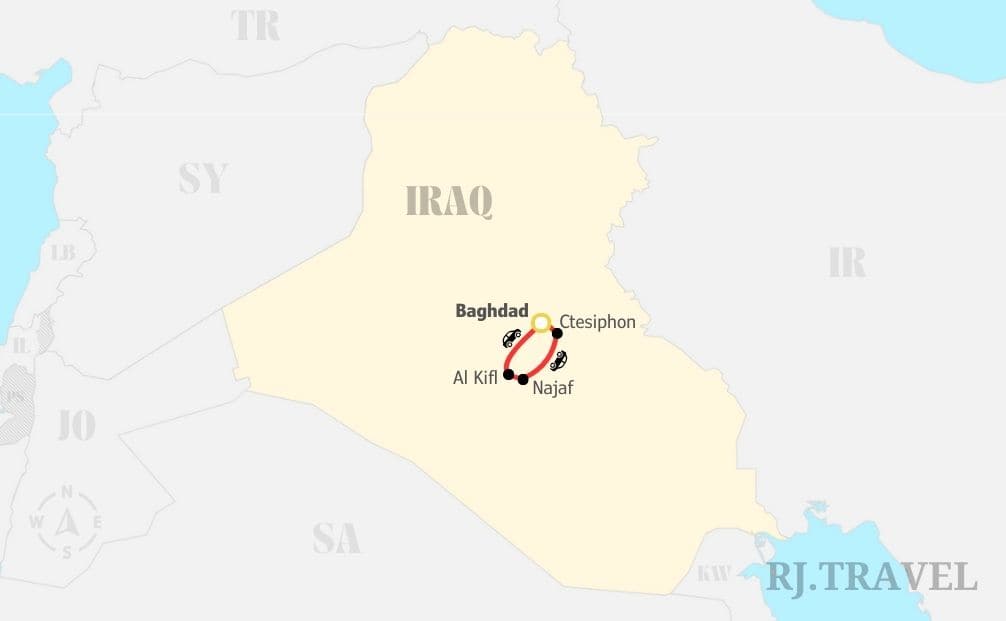 4 Day Tour Afternoon Iraq Option 2 4-Day Tour Afternoon Iraq - Option 2