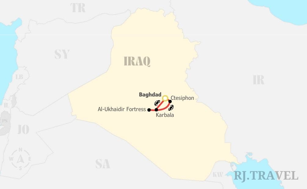 4 Day Tour Afternoon Iraq Option 3 4-Day Tour Afternoon Iraq - Option 3