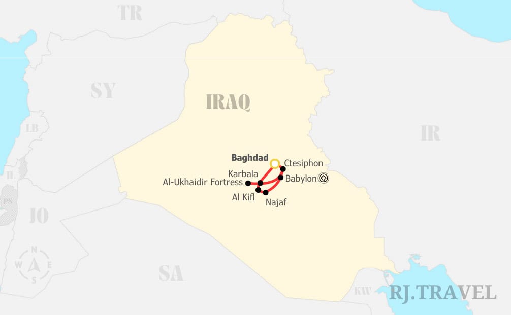 5 Day Tour Afternoon Iraq Option 1 5-Day Tour Afternoon Iraq - Option 1