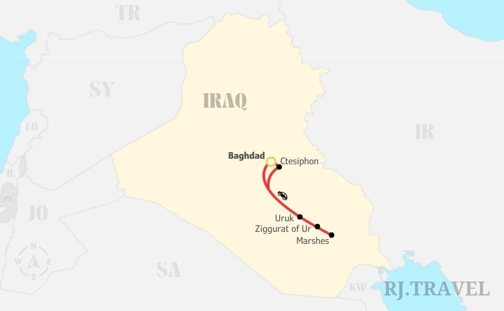 5 Day Tour Afternoon Iraq Option 2 5-Day Tour Afternoon Iraq - Option 2