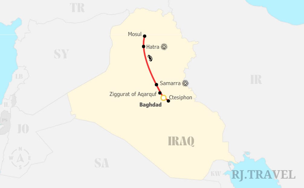 5 Day Tour Afternoon Iraq Option 3 5-Day Tour Afternoon Iraq - Option 3