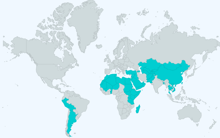 RJ Travel destinations April 2026 Map of RJ Travel destinations